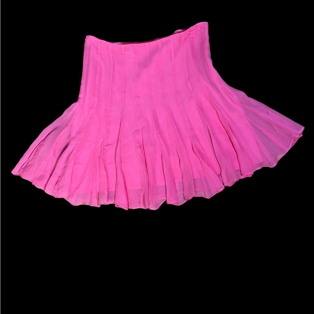 NWT Vision Apparel Elegant Pink Pleated Skirt (Lets Go Dancing!)